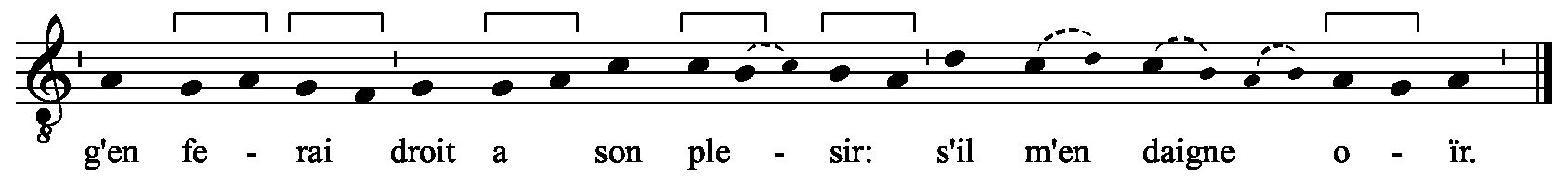 Refrain musical notation